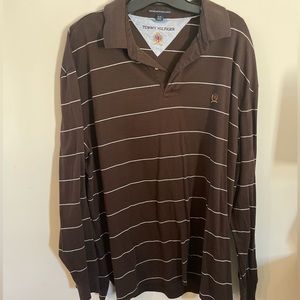 Mens long sleeve polo shirt